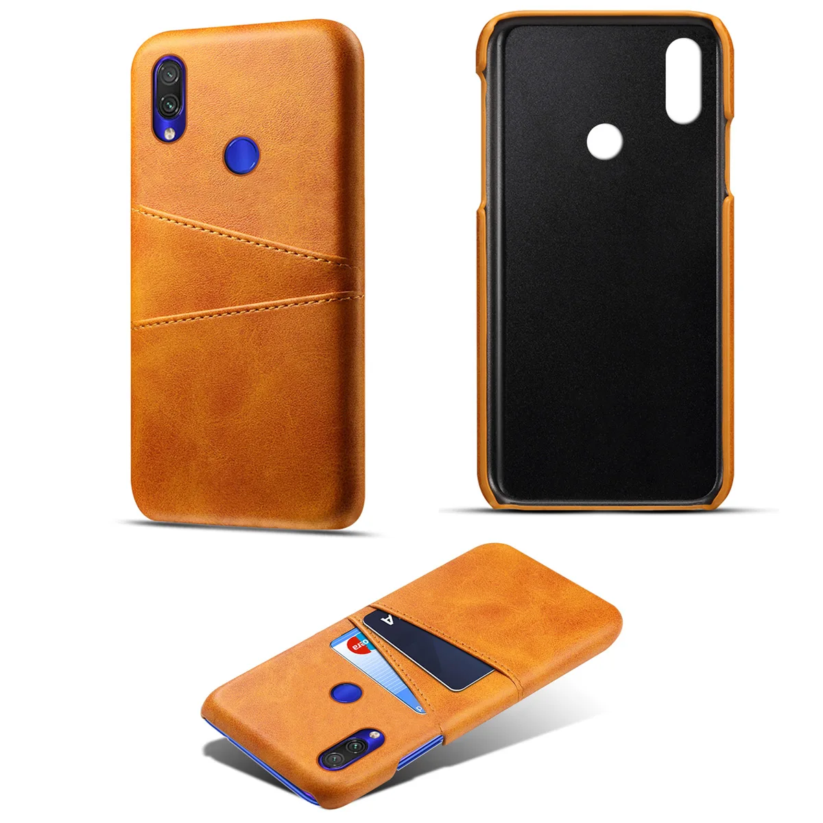 

CASEWIN For Xiaomi Redmi Note 7 Case Retro Calf Grain PU Leather TPU Back Cover For Redmi Note 7 Case Funda with Card Slots