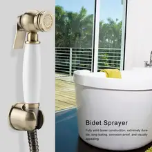 Wall Mount Shower Toilet Bidet Sprayer Bathroom Handheld Bidet Diaper Spray Sprayer Kit Solid Brass Shower Bidet Faucet Set bathroom toilet hand held shattaf bidet diaper sprayer kit wall mount golden toilet flusher bidet sprayer set
