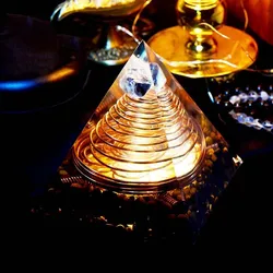 2019 Orgonite Pyramid Multi-Wealth Spirit Multiple High Frequency Triple Helix Energy Amplifier Reiki Healing Chakra 13cm 2019 Orgonite Pyramid Multi-Wealth Spirit Multiple High Frequency Triple Helix Energy Amplifier Reiki Healing Chakra 13cm