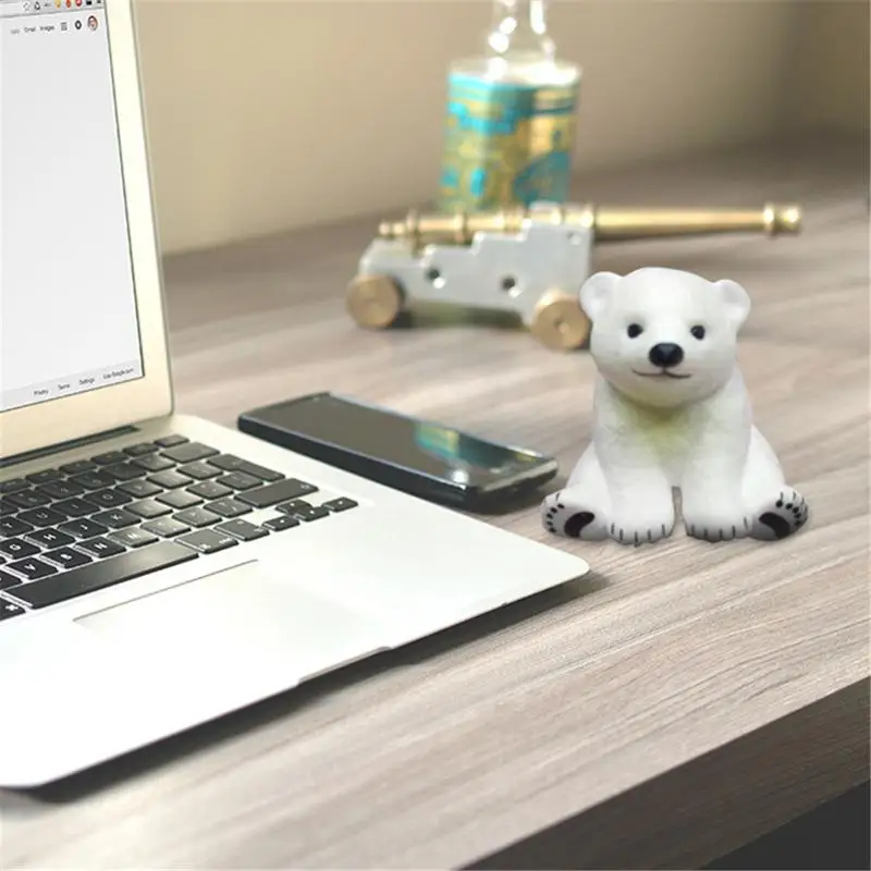 DIY силиконовая форма для выпечки молд ремесло 3D полярный медведь ароматерапия гипсовая форма для свечей торт пудинги желе украшения формы инструмент