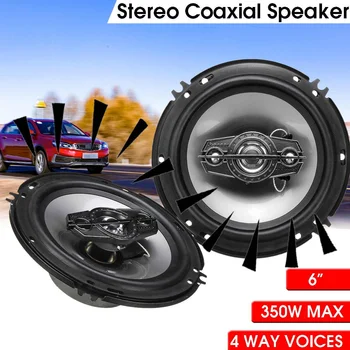 

2PCS 6'' Dual Car Speaker 350W HIFI Car Subwoofer Loudspeaker Car Rear / Front Door Audio Music Stereo Coaxial Speaker 4 Way