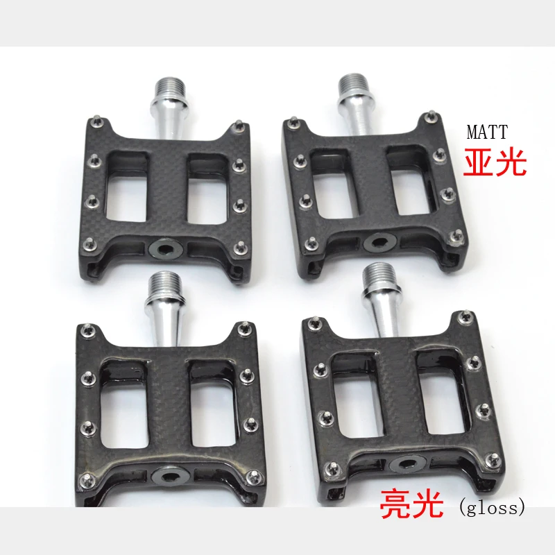 Carbon fiber Mountain Bike Pedals MTB Road Cycling Sealed Bearing Pedal BMX Ultra Light Bicycle