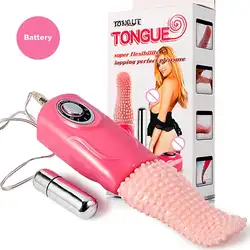 Женский Электрический массажер сексуальная игрушка форма языка устройство для мастурбации G точка стимуляции оргазм вибратор для Для