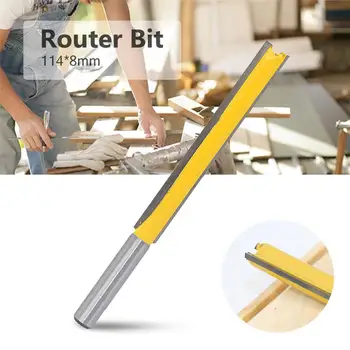 

1PCS 8 mm Shank Lengthened Straight Trimming Cutter Router Bit for DIY Wood Working Tools