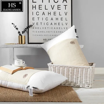 

Jane European Style Letter Embroidery Design White Pillow Semen Cassiae and Polyester 700 Fill Power My Pillow Neck Protection