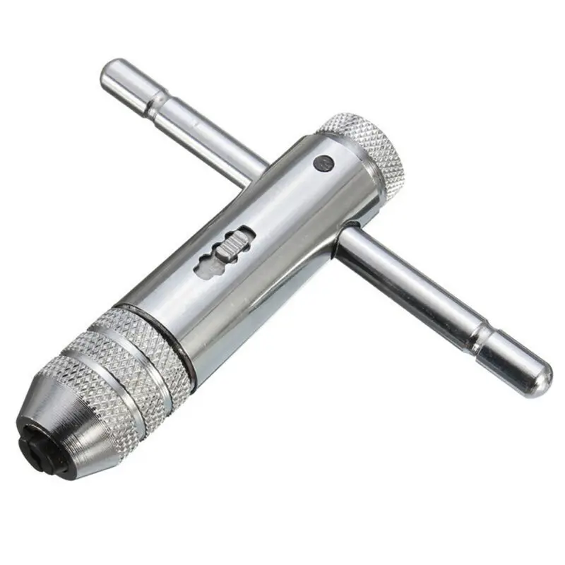 

M3-M8 T-shaped Handle Reamer Screw Extractor Ratchet Tap Wrench Holder Hand Tool