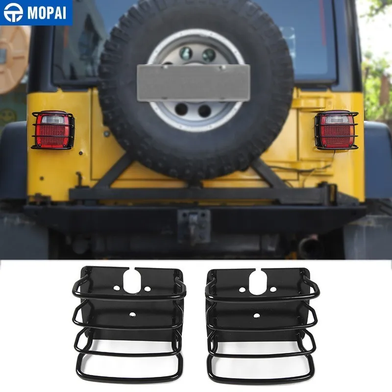 MOPAI font b Lamp b font Hoods for Jeep Wrangler 1997 2006 Car Rear Tail Light