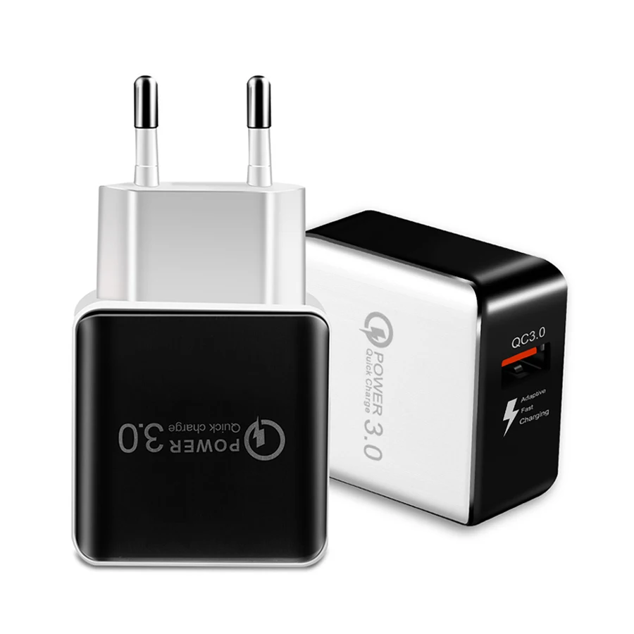 

Quick Charge 3.0 18W USB Charger for iPhone X 8 QC 3.0 Fast Charger for Samsung Galaxy S9+ S8+ Xiaomi Mi 8 Mobile Phone Charger