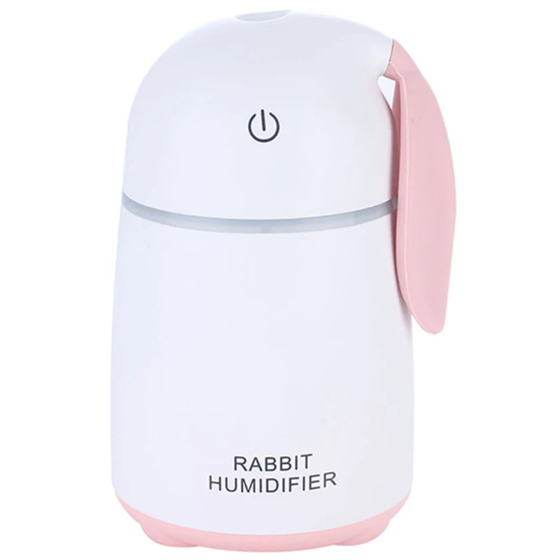 

Dc 5V Usb Mini Water Mist Diffuser Ultrasonic Air Humidifier Creative Cartoon Rabbit Car Atomizer Air Purifier 170Ml