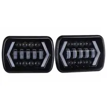 5*7 «55 Вт светодиодный проектор фары DRL водостойкий рабочий свет лампы для Jeep Wrangler YJ Cherokee XJ для Toyota Pickup Offroad Грузовик