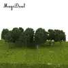 MagiDeal 20Pcs/Pack Dark Green Model Trees N Scale Train Park Railroad Railway Layout Wargame Scenery Scene Diorama Toys 7.5cm 3