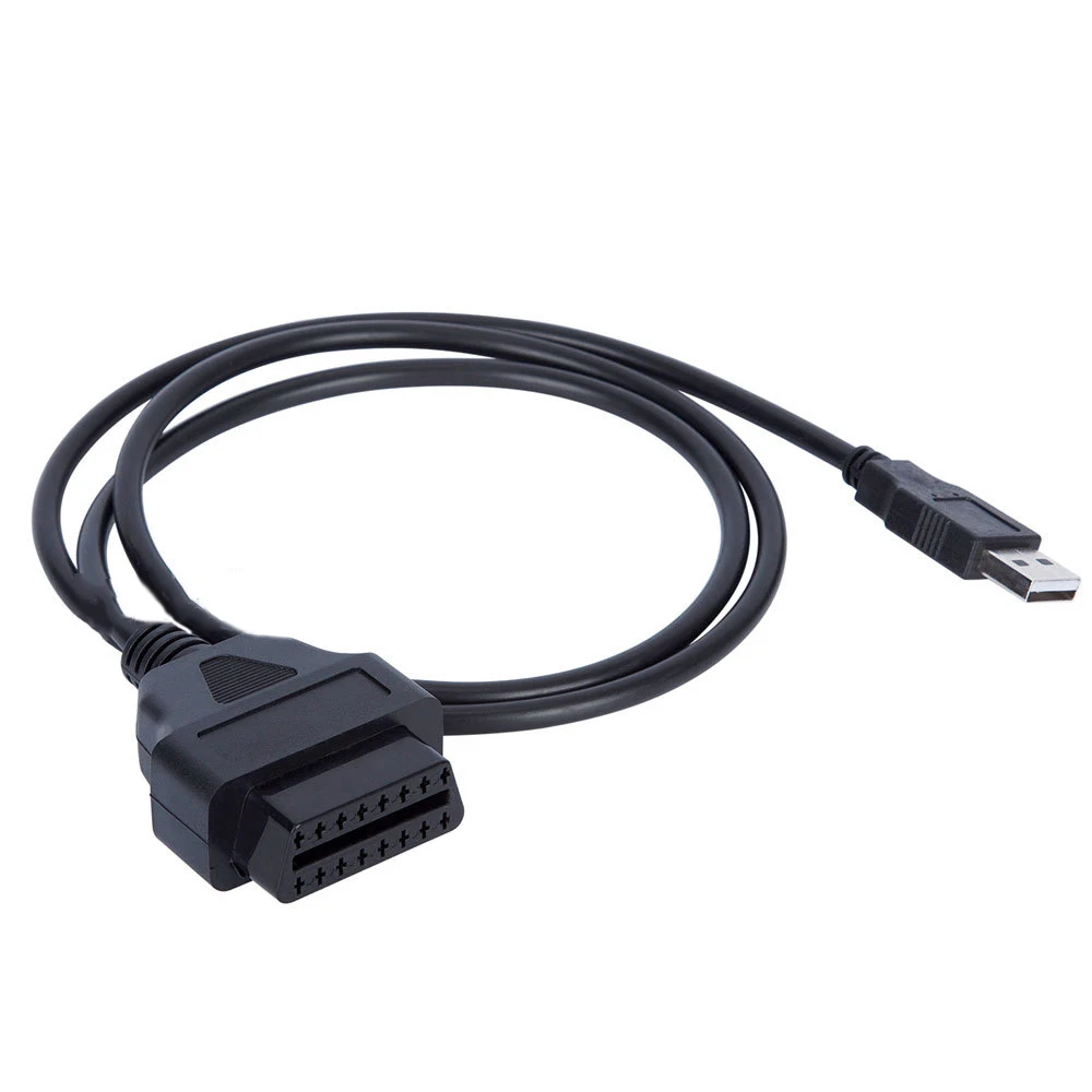 1 PC 16Pin OBD2 Te Usb poort Charger Adapter Kabel Connector Diagnostic Tool OBD2 Vrouwelijke