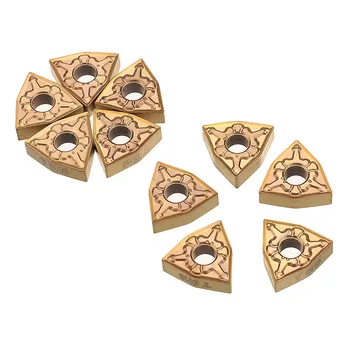 

DANIU 10pcs WNMG080408 TM CVD External Turning Tool Carbide Insert Cutting Tool for DWLNR/L CNC Lathe Tools Durable