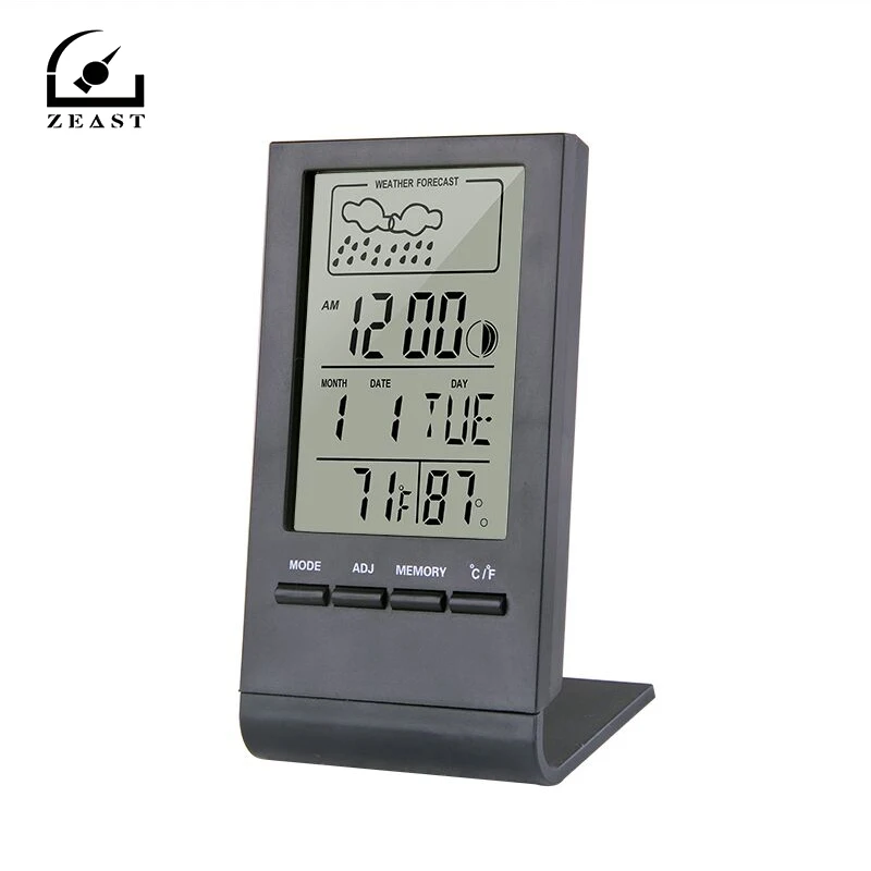 

Digital Thermometer Hygrometer Alarm Clock Calendar Date Display Temperature Records Wireless Weather Station