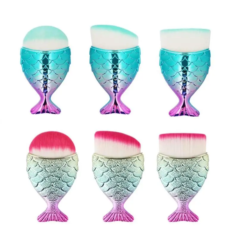 

1PC Fish Tail Makeup Brush Set Powder Foundation Eyeshadow Eyelash Blending Blush Contour Make Up Brushes Kit Cosmetics