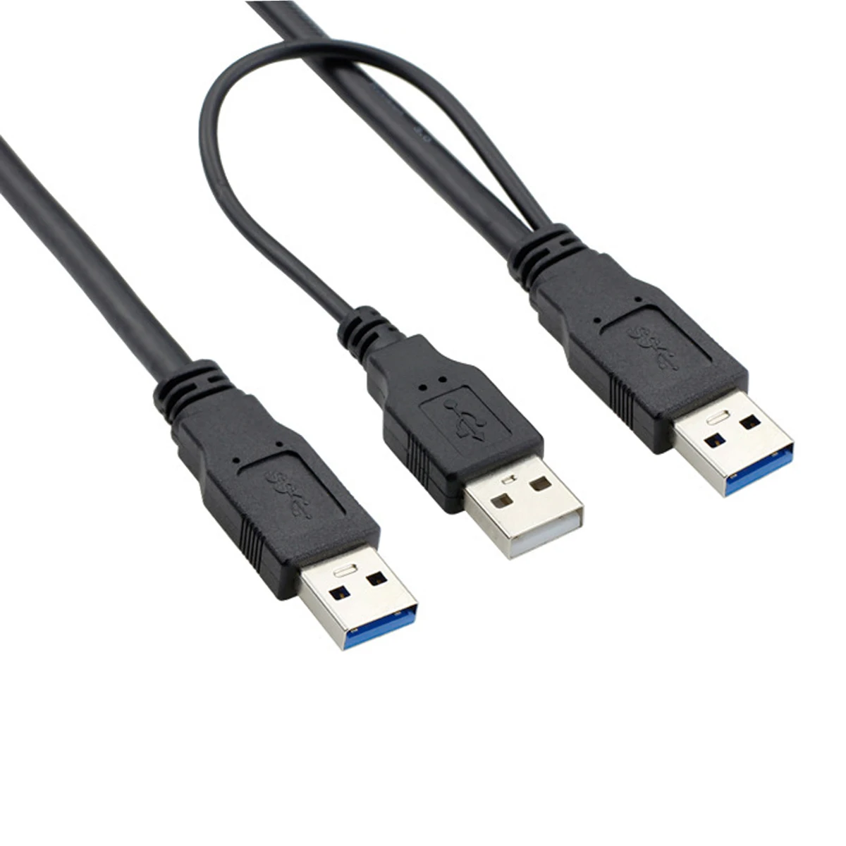 Chenyang USB 3 0 штекер двойной A кабель передачи данных с дополнительным питанием для