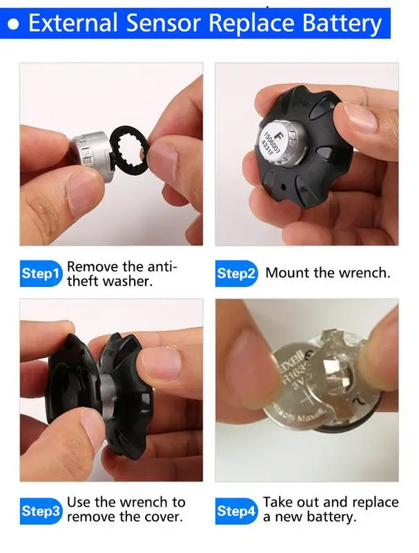 Steelmate DIY ET 900AE TPMS для мотоцикла система контроля давления в шинах с