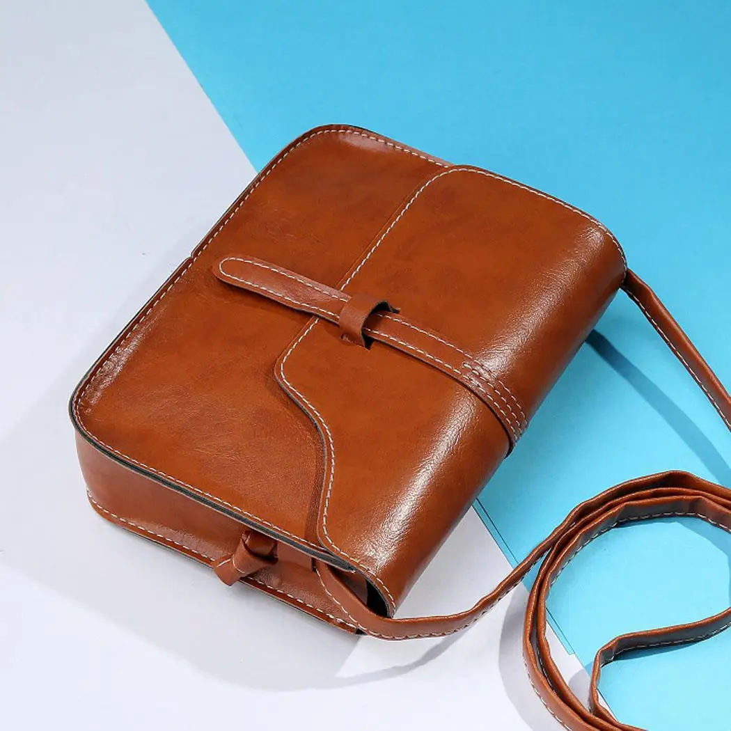 

Women Fashion Solid Retro Handbag Small Versatile Strap Mini Polyester Shoulder Bag Square Covered None
