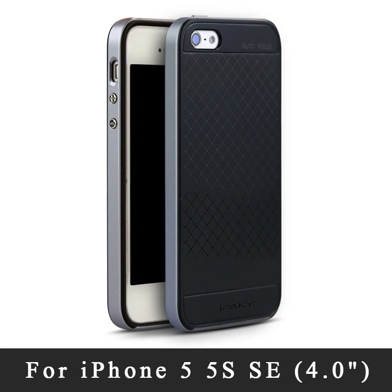 Ipaky Cases For Iphone Se Case Cover For Iphone 5s Silicone Back Cover Pc Frame Coque For Iphone 5se 5s 5 S Cases For Iphone5 Aliexpress Cellphones Telecommunications