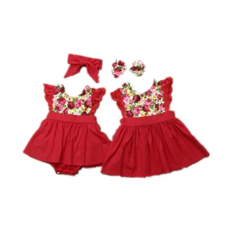 Rand/Детский комбинезон с цветочным принтом для маленьких девочек, платья для вечеринок, пляжный костюм