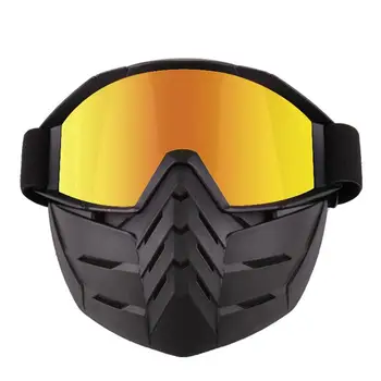

Adeeing Motocross Goggles Glasses Face Dust Mask with Detachable Motorcycle Mouth Filter goggles mask full frame r30