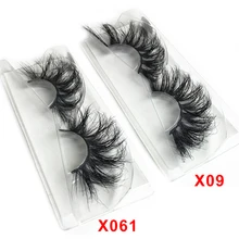 2 пары 3D норковые ресницы макияж 25 мм ресницы натуральные накладные ресницы толстые Искусственные фареты пушистые пышные накладные ресницы