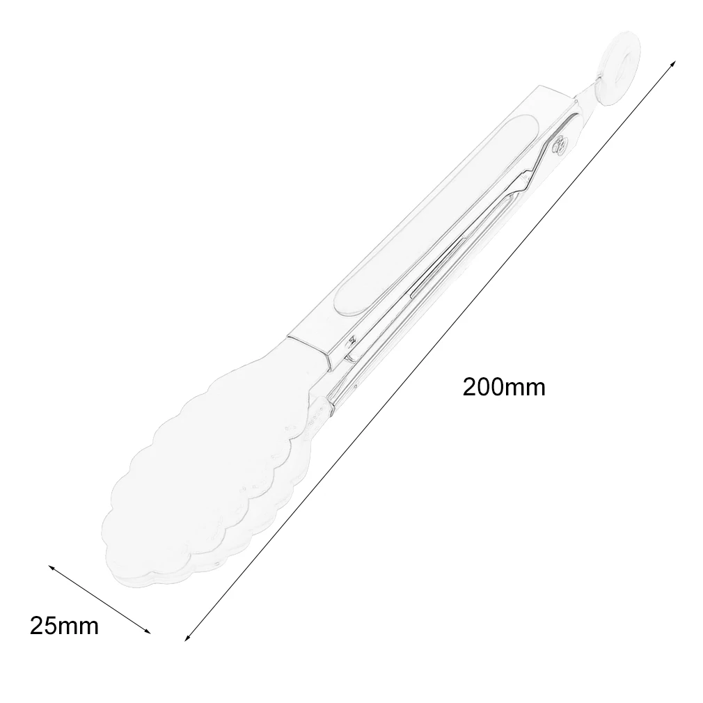 Силиконовые щипцы кухонные салат овощи Сервировочные щипцы для барбекю ручка из нержавеющей стали кухонная утварь