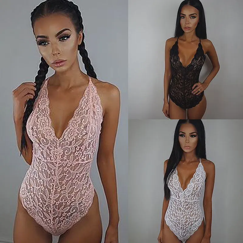 

Women Sexy Lace Lingerie Mesh Net Tape Vest Teddies Lady Nightie Erotic ApparelTransparent Bodysuit Underwear Female Costumes