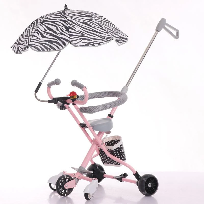 Kidlove, carrito de bebé plegable rápido, de tres ruedas, carrito de empuje ligero para niños, triciclo de bebé, paraguas de viaje, Pram1 5Y|Cochecito liviano de bebé| - AliExpress