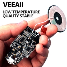VEEAII Wireless Charging 10W PCBA DIY for iphone 8 x xs max xr Qi wireless charger pcba circuit board for Apple watch 1 2 3 4