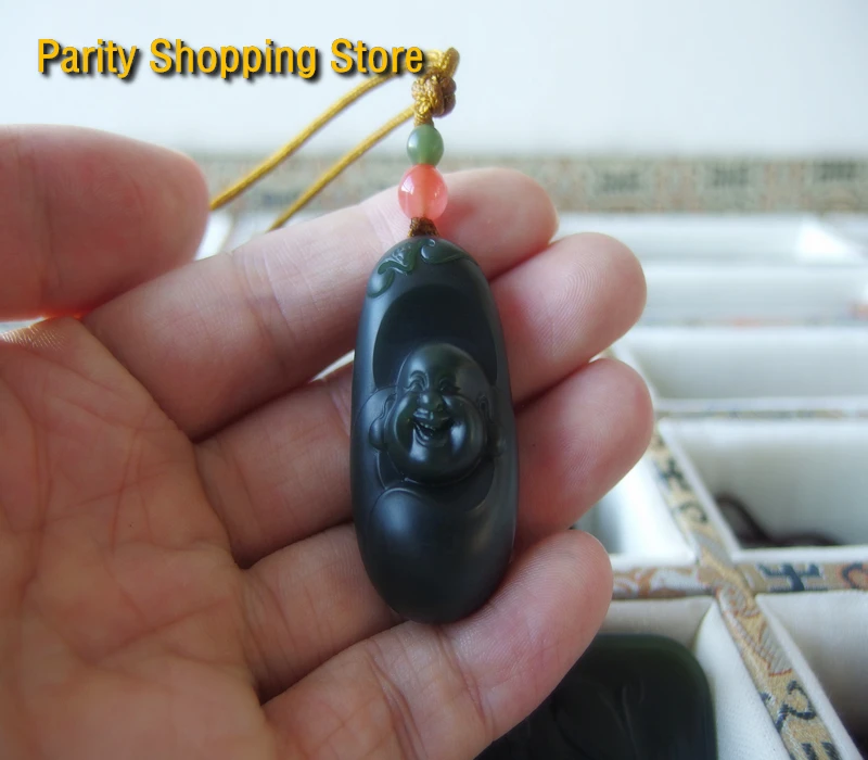 

25517Hot Products Gift Top Authentic China Nephrite Oriental culture Natural Jade individuality charm Pendant Necklace jewelry