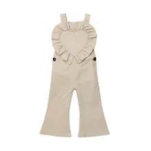 Pudcoco/детские брюки с нагрудником комбинезоны брюки-клеш, комбинезон