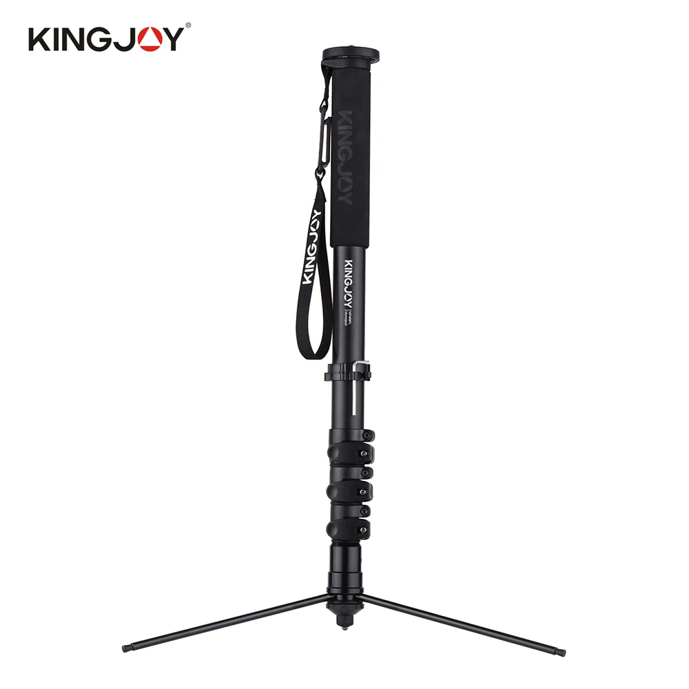 

KINGJOY MP408FL Monopod Tripod 4-Section 60.5-167.5cm with 1/4 Inch & 3/8 Inch Screw Mount for Canon Nikon Sony DSLR Cameras