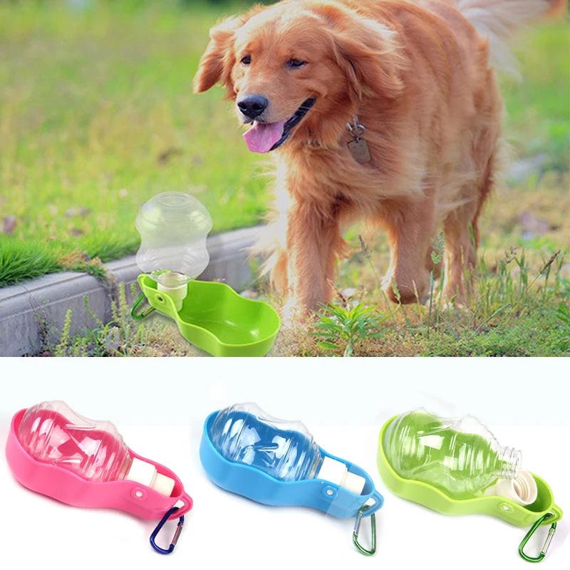 250ml/500ml Portable Dog Water Bottle Travel Dog Bowl Cups Dogs Cats