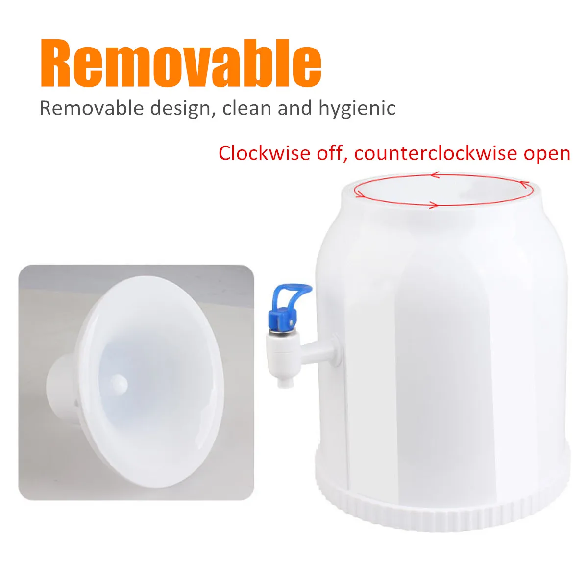 Desktop Cold Water Dispenser Gallon Drinking Bottle Portable Countertop Cooler Drinking Faucet Tool Press Water Pumping Device