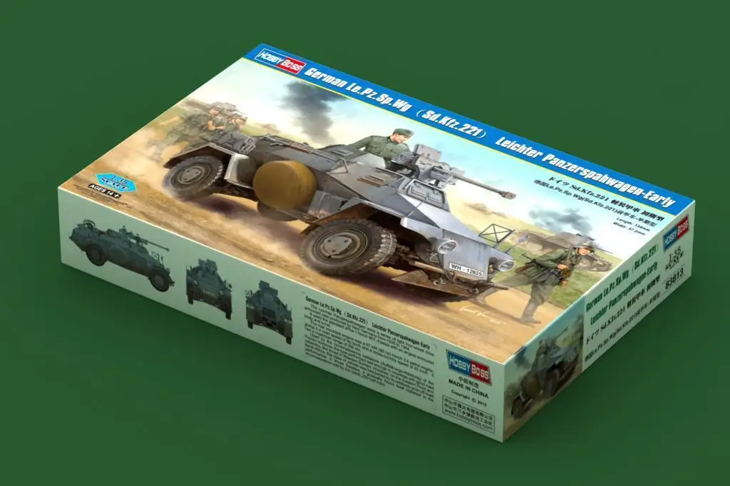 Модель Hobbyboss 83813 1/35 Le.Pz.Sp.Wg Sd. KFZ. 221 jrkter Panzerspahwagen ранний | Игрушки и хобби