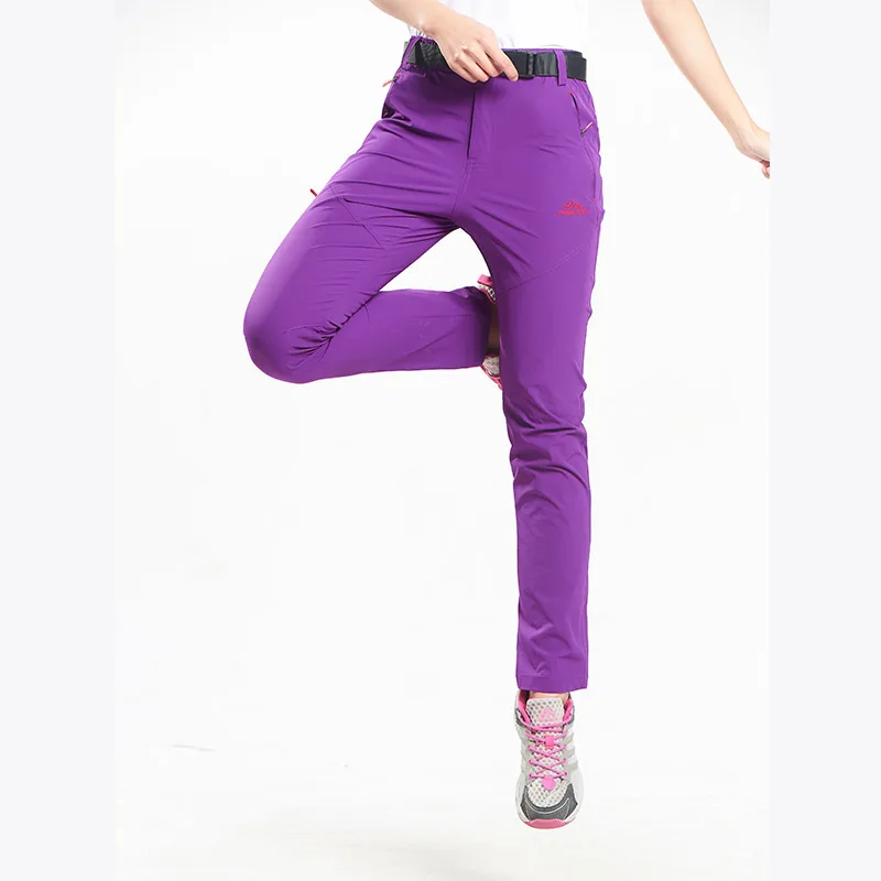 2019 New women outdoor pants spring Summer waterproof pants quick drying sport trousers men plus