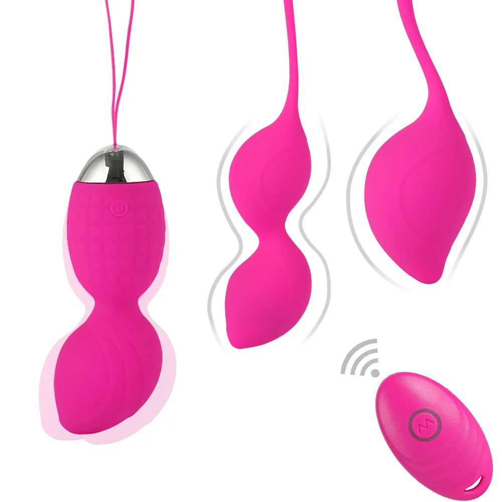 4 Piece Set Jumping Egg Silicone vaginal Vibrator Sex Toy For Women Smart Love Ball Remote