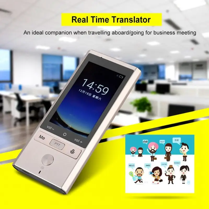

75 Languages Real Time Translation WIFI+GPS+BT Multilingual Translator Quad-core High-speed CPU For Travel Overseas