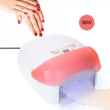 36 Вт УФ лампа Сушилка для ногтей быстрая сушка Интеллектуальный гель лак отверждения лампа с вентилятором ногтевые лампы EU US Plug
