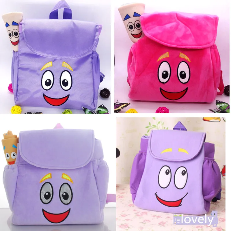  Dora Explorer Backpack Rescue Bag with MapPre-Kindergarten Toys Purple Back To School Gifts Wedding - 32833237391