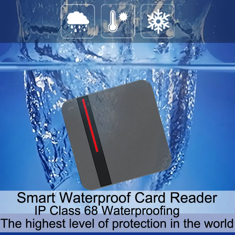 

Waterproof IP68 RFID IC Card Reader Proximity Reader 125Khz /13.56Mhz ID IC Wiegand 26/34 For RFID Door Access Control System