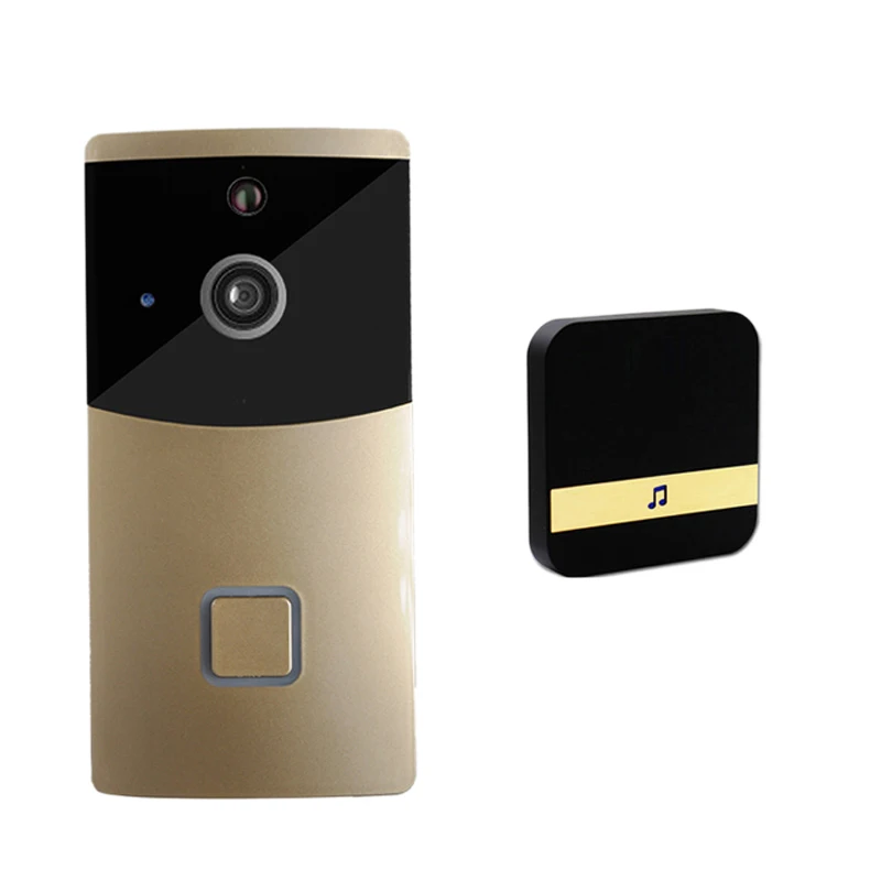 

Waterproof Doorbell Smart Video Door Phone Wireless Wifi Security Visual Recording With Plug-In Chime Remote Home Monitoring(U