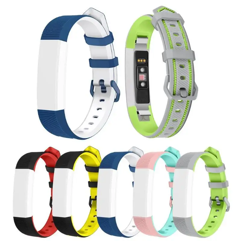 1 шт. красочные мягкий силиконовый регулируемый часы браслет ремешок Замена для Fitbit Alta ч Смарт-часы
