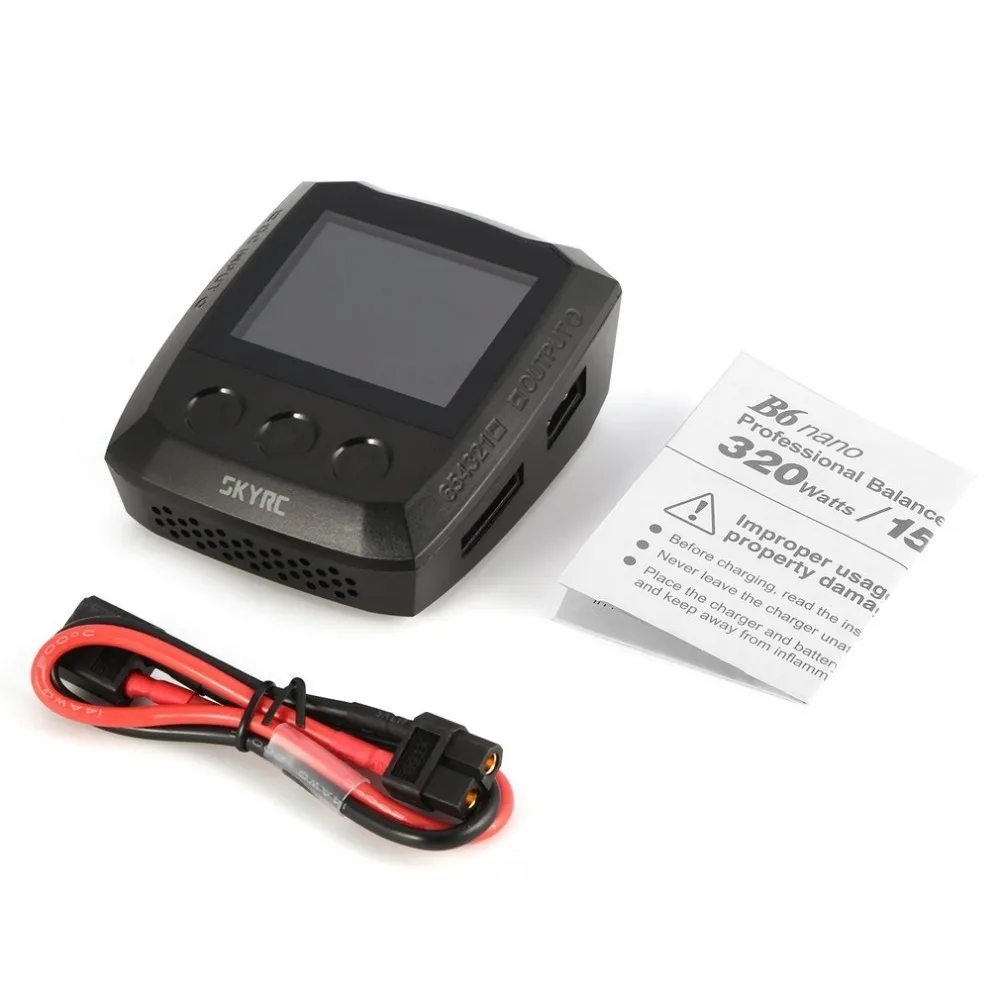 SKYRC B6 Nano DC 320 W 15A Bluetooth LiPo Батарея Зарядное устройство Dis для жизни/литий
