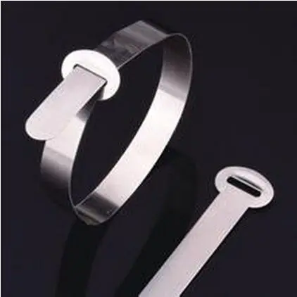 Braçadeira de Cabo de Aço Inoxidável Marcador Série Tamanho: 10×180 mm Material: 316 t