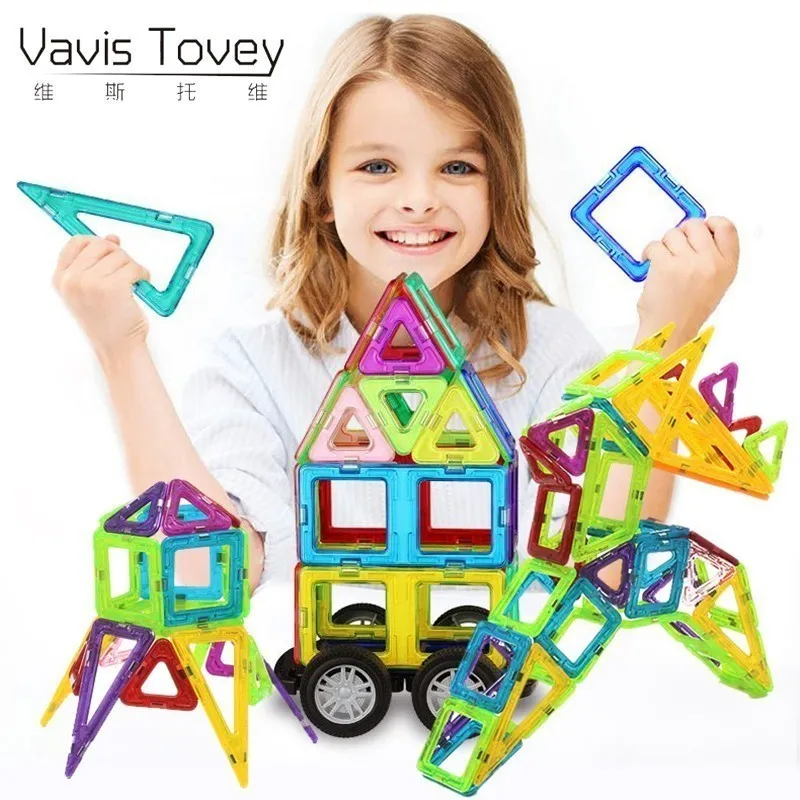 Vavis тови 82/97/125 шт. большой Размеры Магнитный конструктор Блоки Модель прозрачные