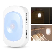 Светодиодный мини-светильник под шкаф с датчиком движения для кухонного шкафа под полкой с USB лестничный светильник