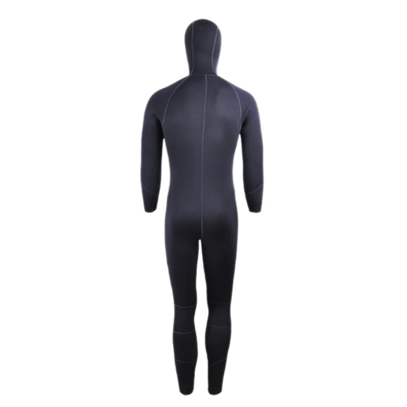 FSTE يون الفرعية 5 مللي متر الشتاء الدافئة النيوبرين الغوص الغوص بذلة 5 مللي متر الرجال هود تصفح الجبهة سستة الغوص Spearfishing بدلة غطس