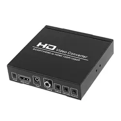 SCART К HDMI конвертер видео аудио адаптер коробка с SCART/HD переключатель, PAL/NTSC видео Scaler P, 720 P/1080 P Поддержка HDMI разъем